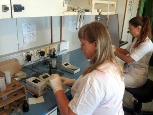 Обработка гидрохимических проб в судовой лаборатории