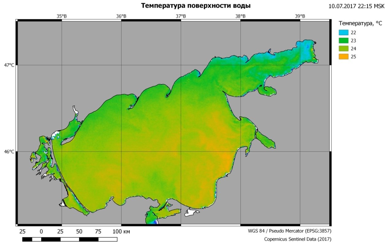 Какая температура в азовском море